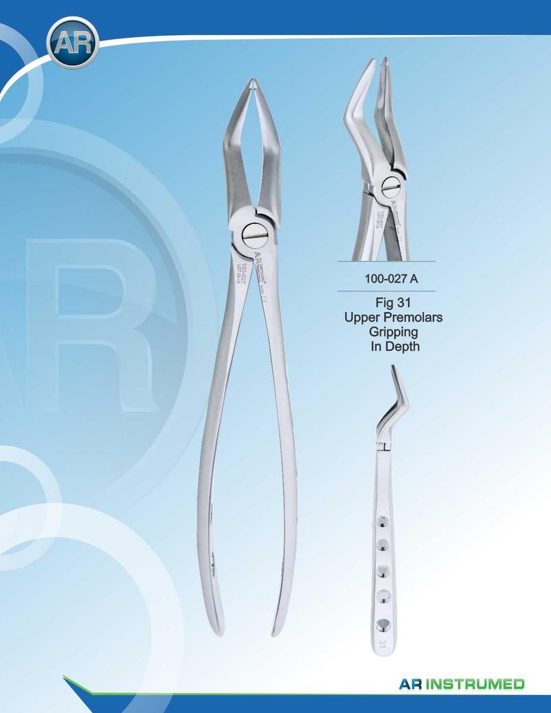 Fig.31 Presa dei premolari superiori profonda 18 cm
