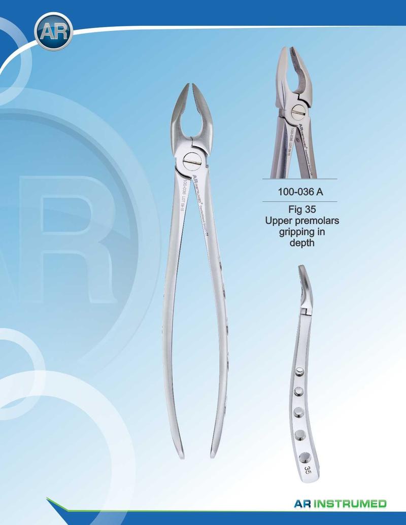 Fig.35 Presa in profondità dei premolari superiori