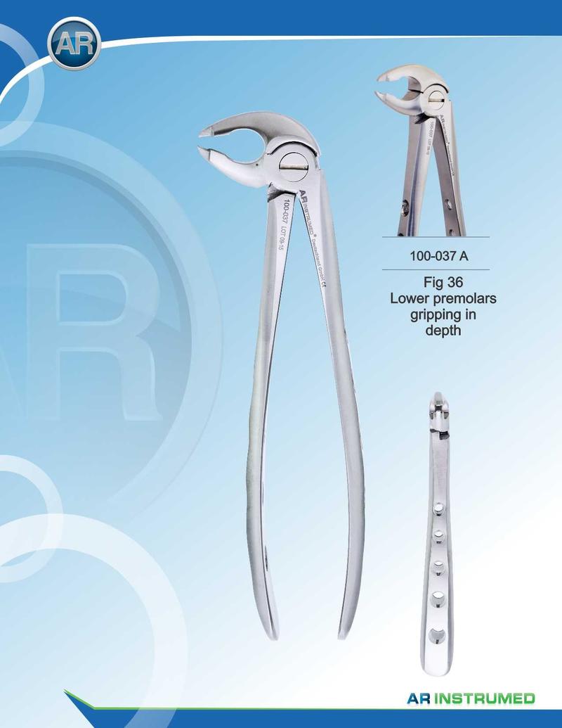 Fig.36 Premolari inferiori Presa in profondità