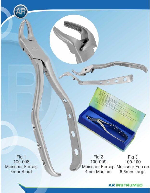 Fig.1 Pinza Meissner 3 mm 18 cm