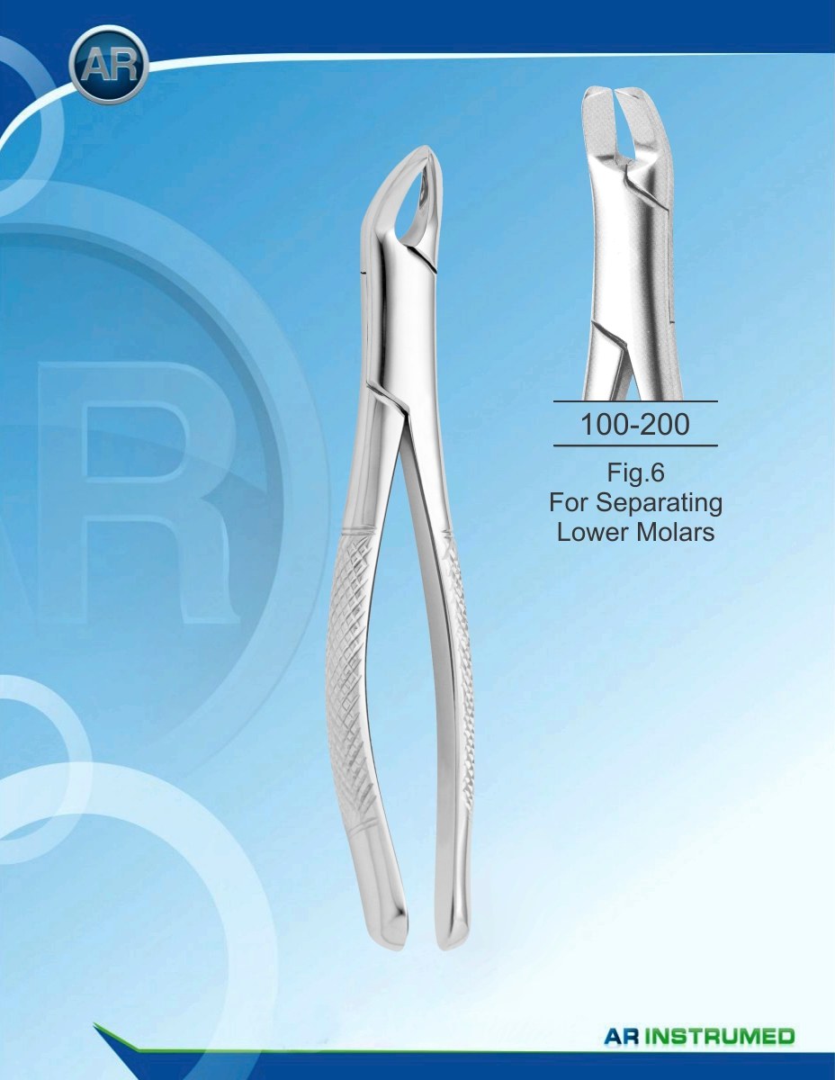 Fig.6 Per separare i molari inferiori