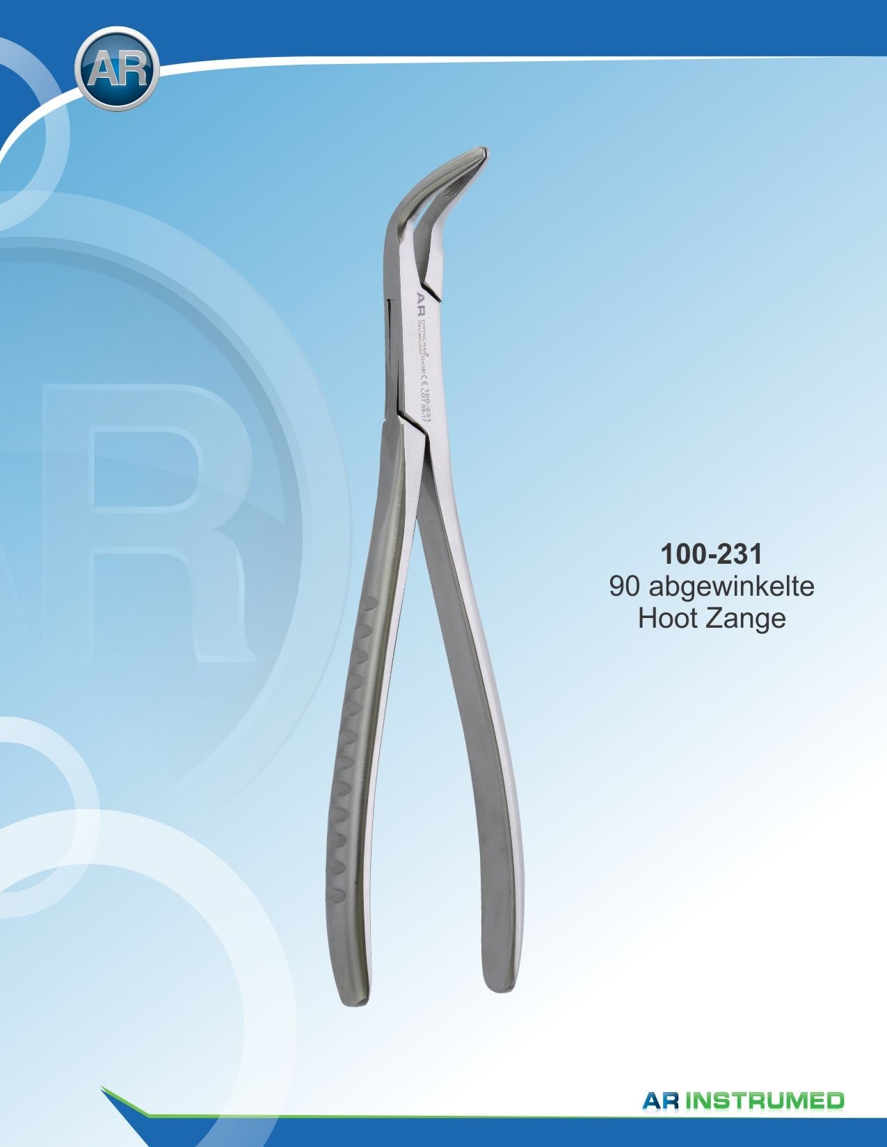 Pinza per radici angolata a 90°