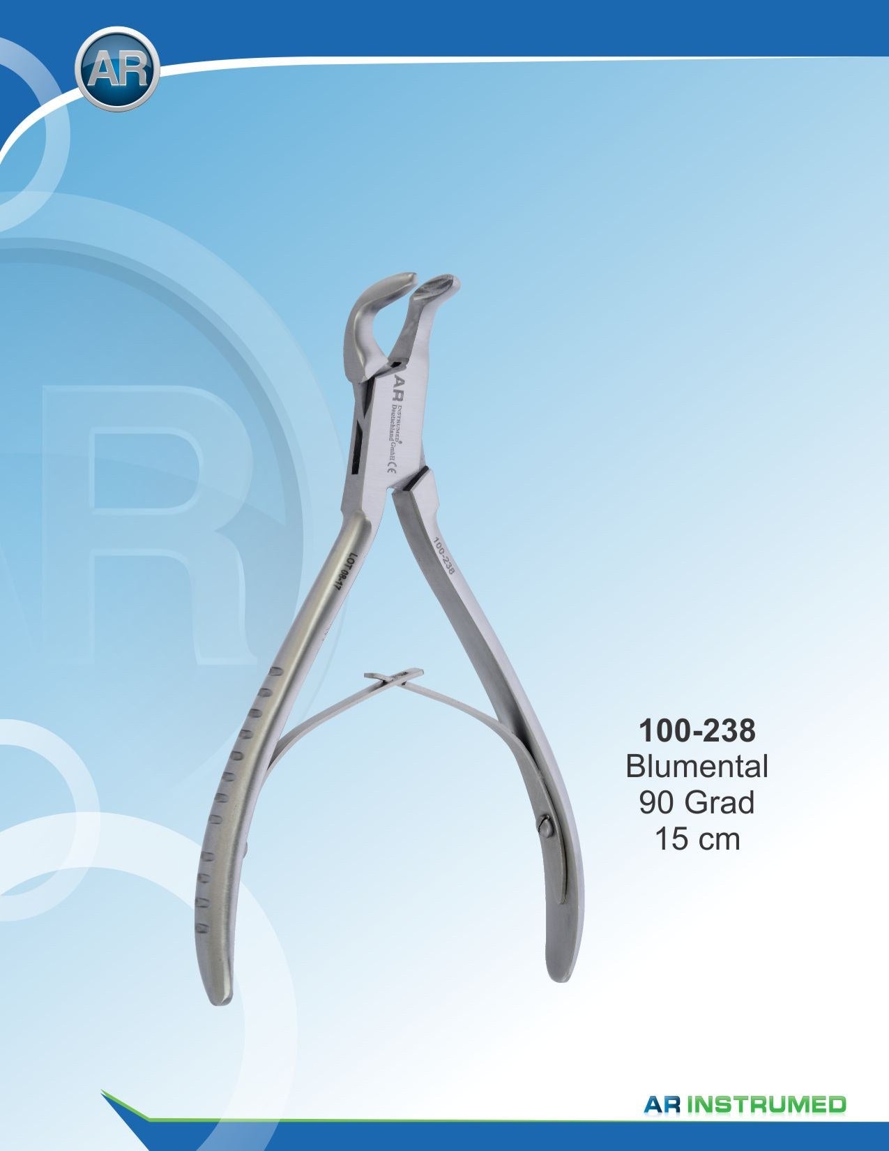 Pinza per ossa Blumenthal 15 cm 90°
