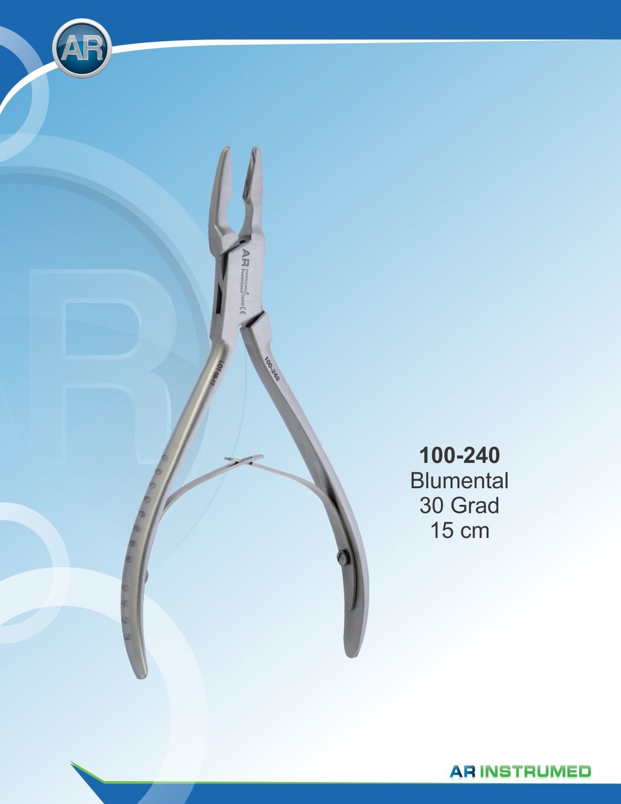 Pinza per ossa Blumenthal 15 cm 30°