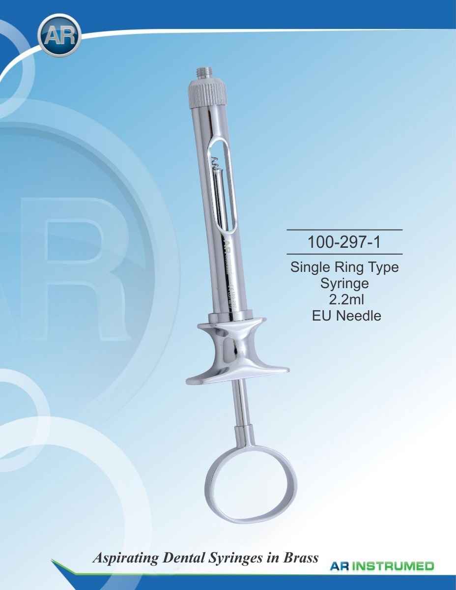 Siringa ad anello singolo Ago UE da 2,2 ml