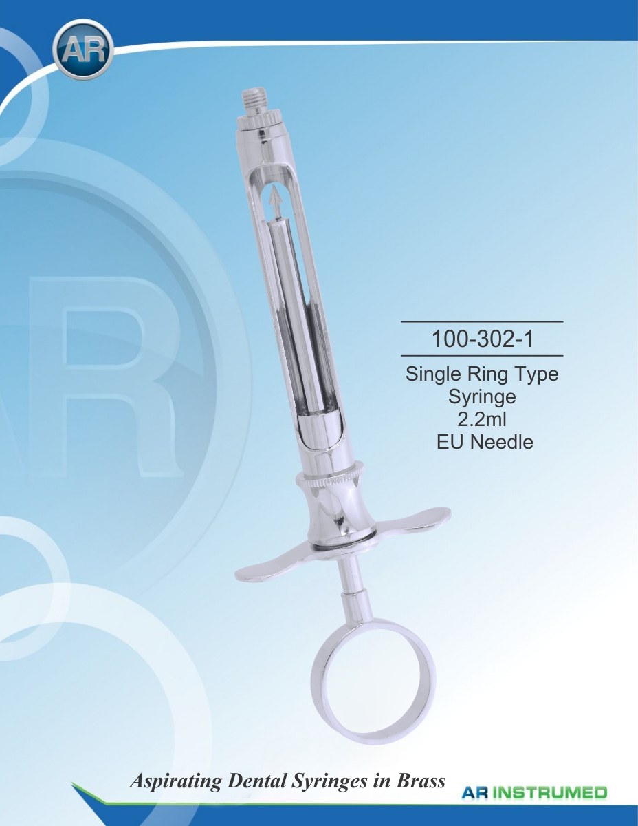 Siringa ad anello singolo Ago UE da 2,2 ml