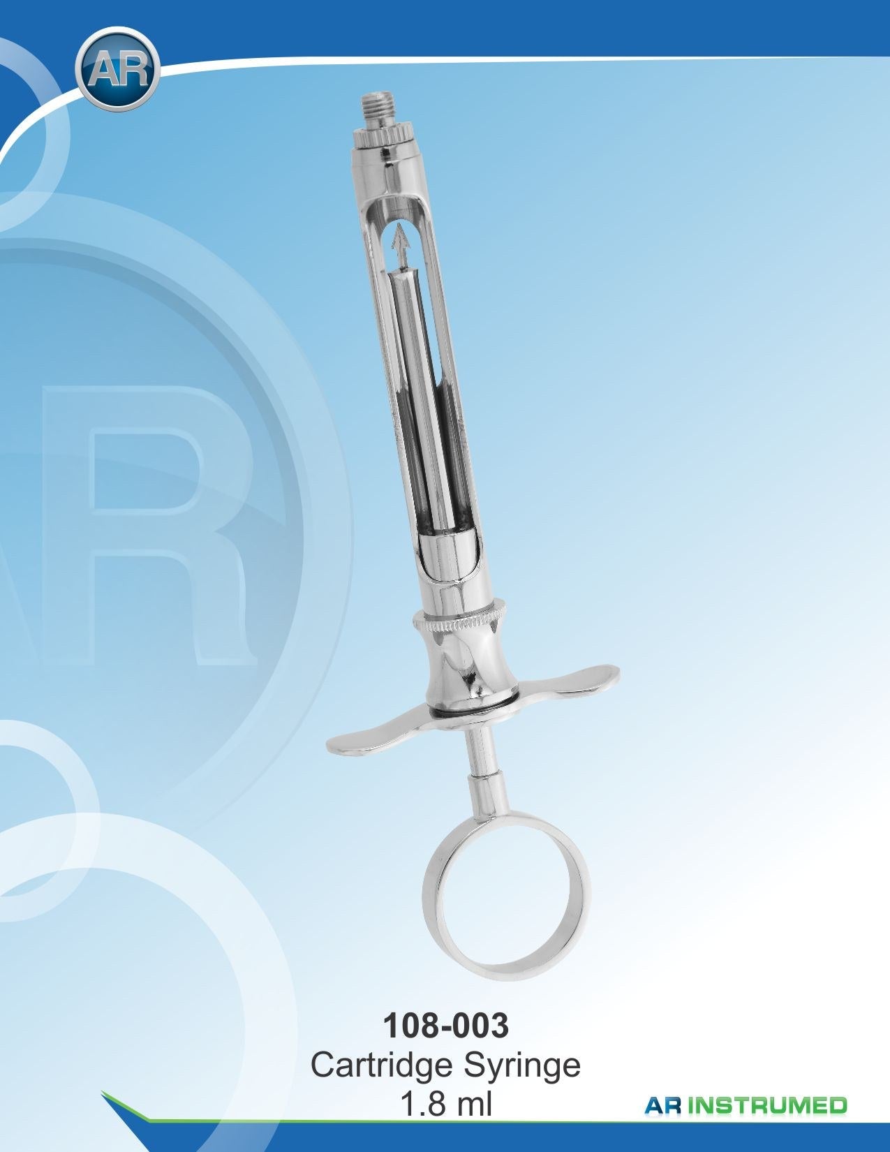 Siringa ad anello singolo Ago UE da 1,8 ml