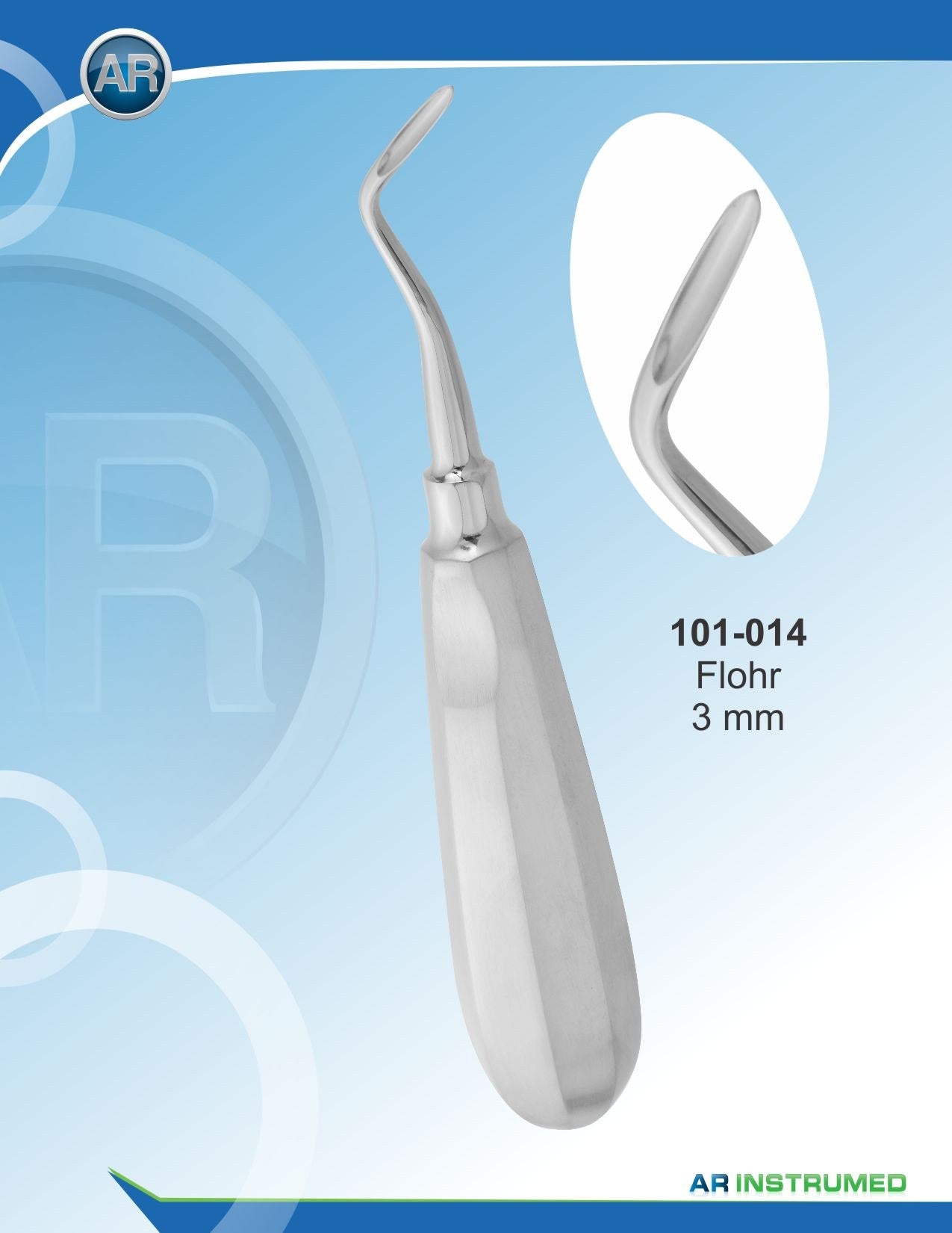Flohr - Elevatore di radice 3 mm Sinistro