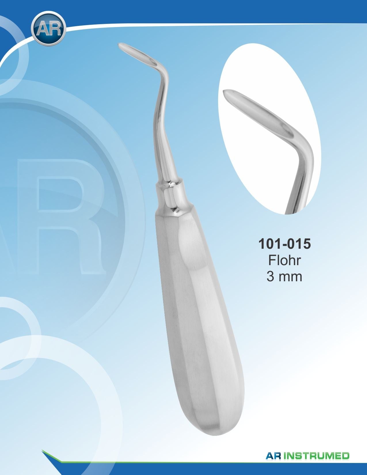 Flohr Elevatore radicolare 3mm Destro