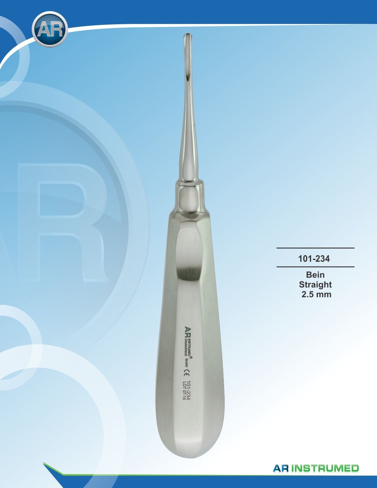 Luxatore dritto 2,5 mm
