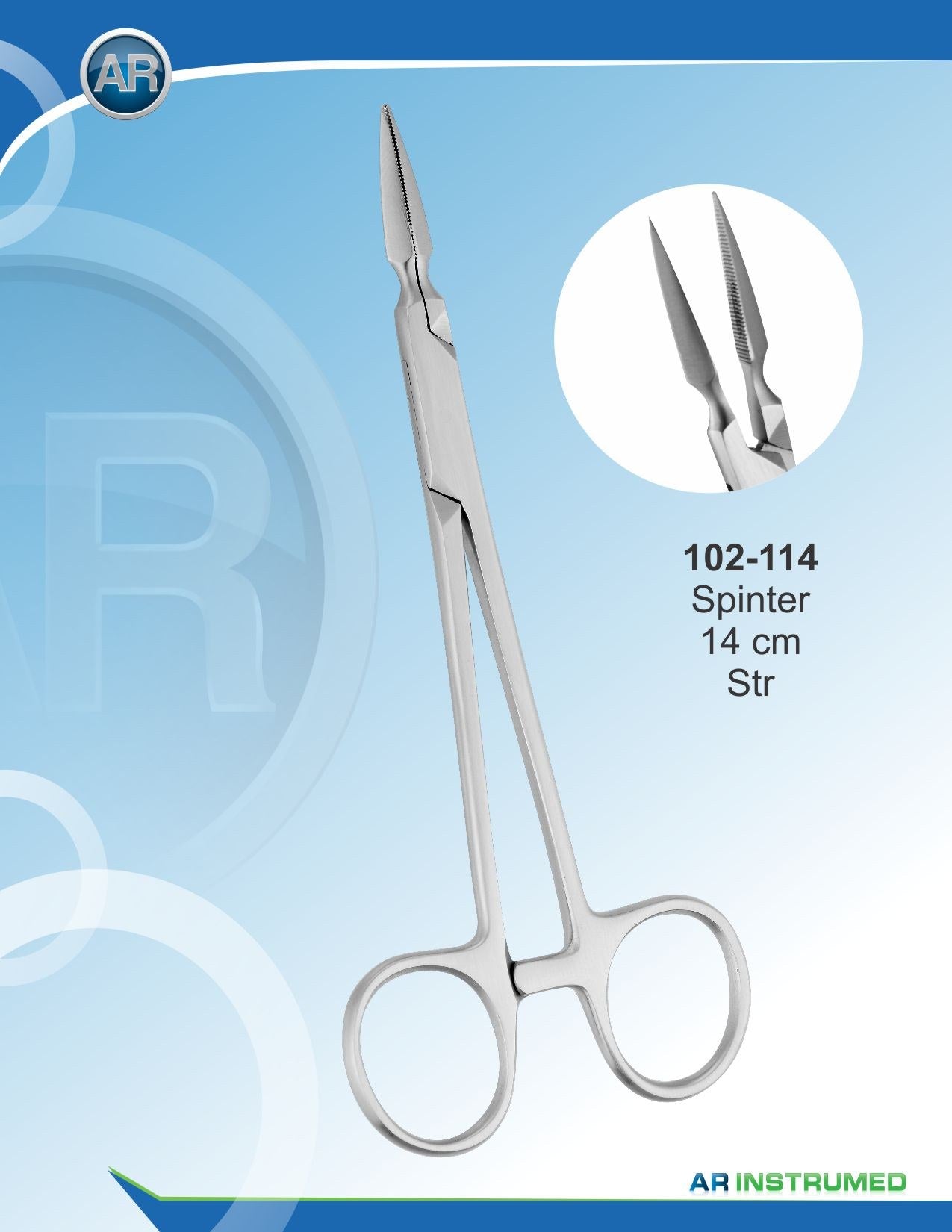 Pinza per Frammenti di Radice Dritta 15cm