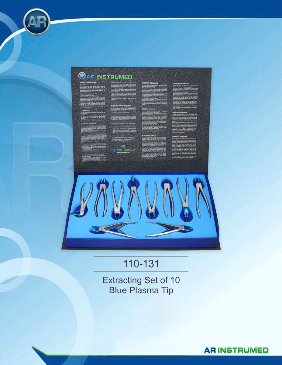 Pinze per estrazione Set di 10 punte al plasma blu